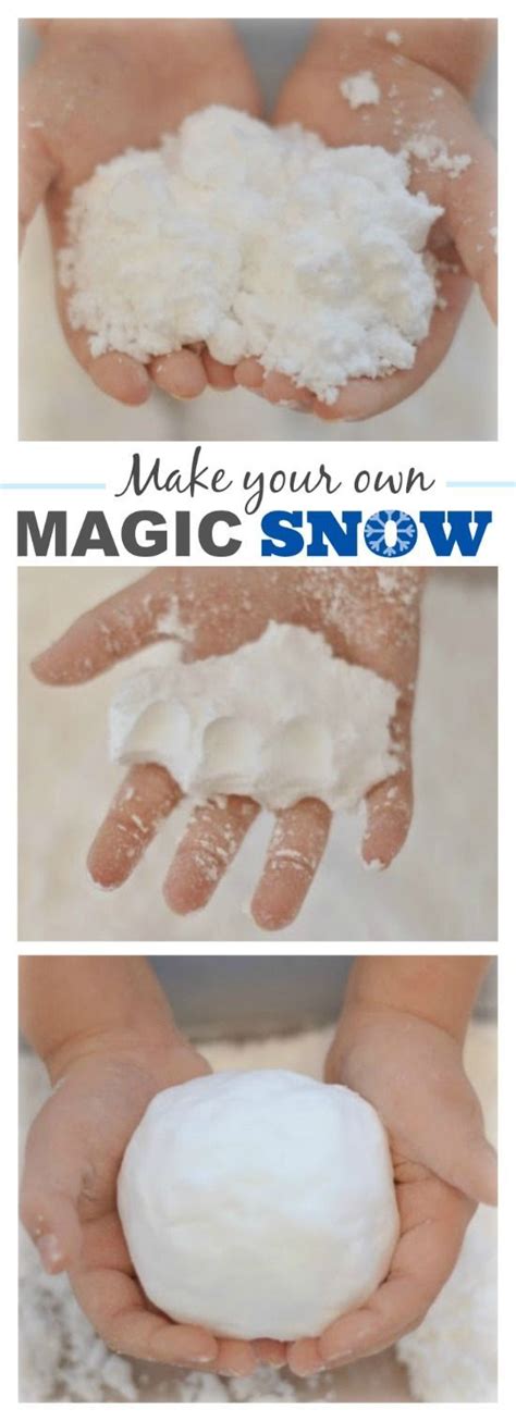 2 Ingredient Magic Snow So Cool A Must Try For Kids Winter Preschool