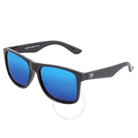 Sixty One Solaro Mirror Coating Square Unisex Sunglasses Sixs110bl 847864195578 Sunglasses