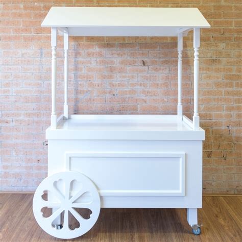 White Candy Cart Amor Sweet Heavenly Events Hire
