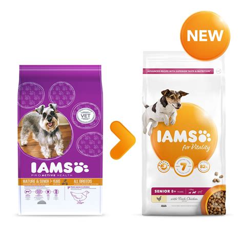 As dogs get older, their nutritional requirements tend to change, which means that it could be time to modify their diet. Iams Senior Dog Food 12kg. Free Delivery | VetShop.co.uk