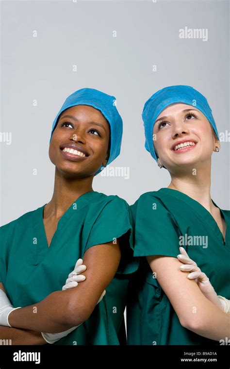 Portrait Of Female Nurses Stock Photo Alamy