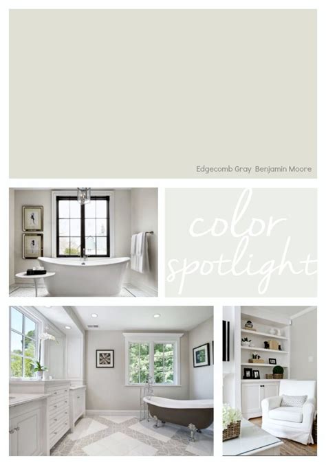 Benjamin Moore Edgecomb Gray Color Spotlight Bedroom