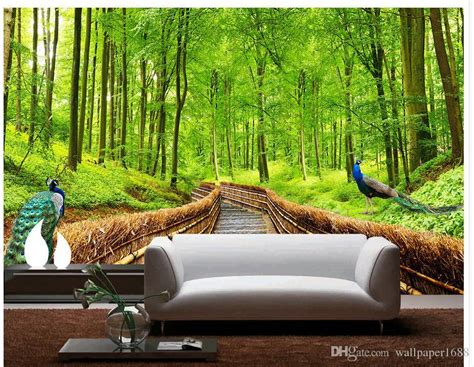Photo Any Size Forest Path Landscape 3d Tv Background Wall 3d Murals