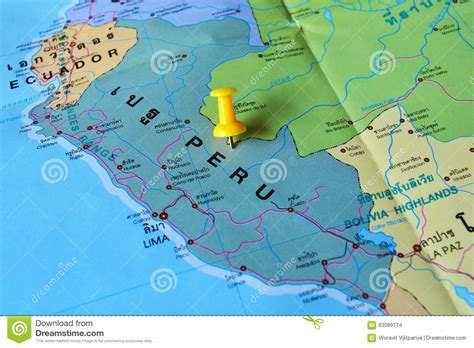 República del perú ), is a country in western south america. Peru-Karte stockfoto. Bild von erforschung, peru ...