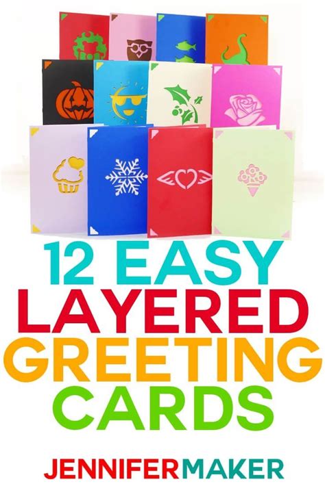 Easy Layers Greeting Card Set 12 More Designs Greeting Card Set