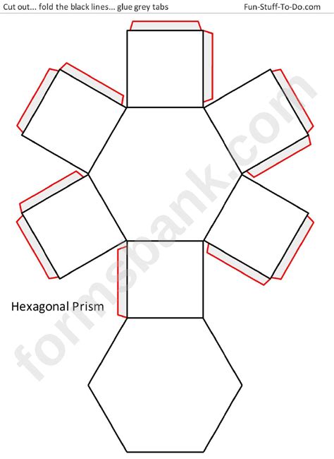 Triangular Prism Template Printable Doctemplates