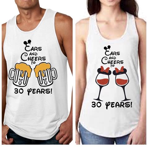 Ears And Cheers To 30 Years Disney 30th Birthday Shirt Etsy 30th