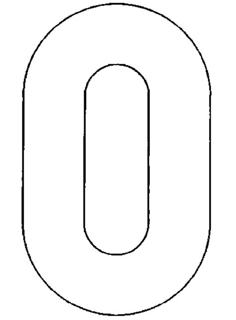 Number Zero Page Coloring Pages