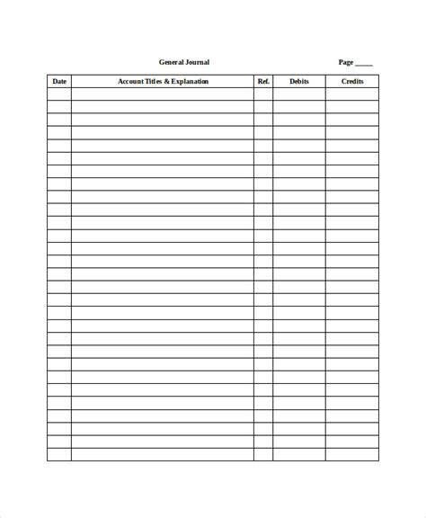 Printable Ledgers Template Business PSD Excel Word PDF