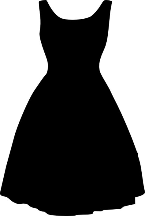 Dress Black Clipart Transparent Png Stickpng