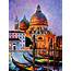 NIGHT VENICE  Oil Painting Free Shipping