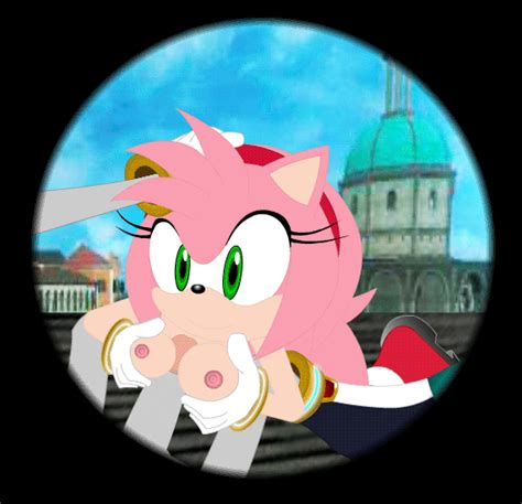 Rule 34 Amber Eyes Amy Rose Animated Anthro Breasts Closed Eyes Duo