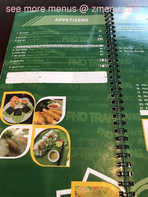 Online Menu Of Pho Trang Restaurant Federal Way Washington 98003 Zmenu