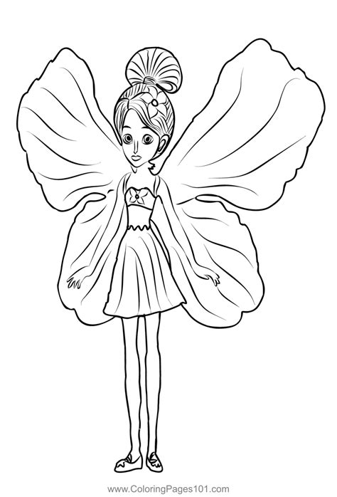 Barbie Thumbelina 1 Coloring Page For Kids Free Barbie Thumbelina