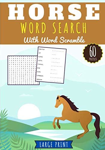 Buy Horse Word Search Horse Racing Word Search Challenging Puzzle Book