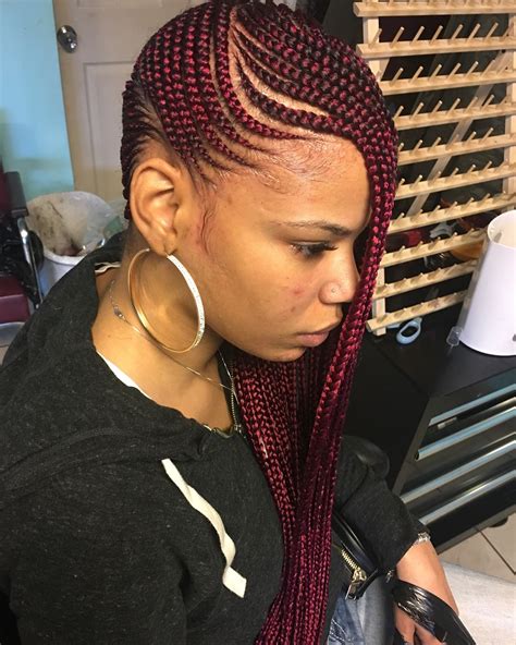 DivineBraids on Instagram: "🍋 #lemonade #braids #red # ...