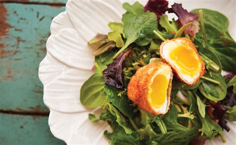 Sauce Magazine Recipe Fried Poached Egg Over Greens