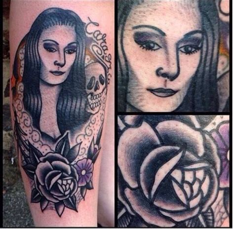 She always loves to be with mr addams and has a soft and droopy voice. Morticia Addams/ rose tattoo. | Tattoos, Addams family ...