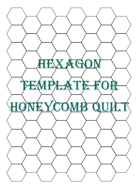 Cut Out Printable Hexagon Template