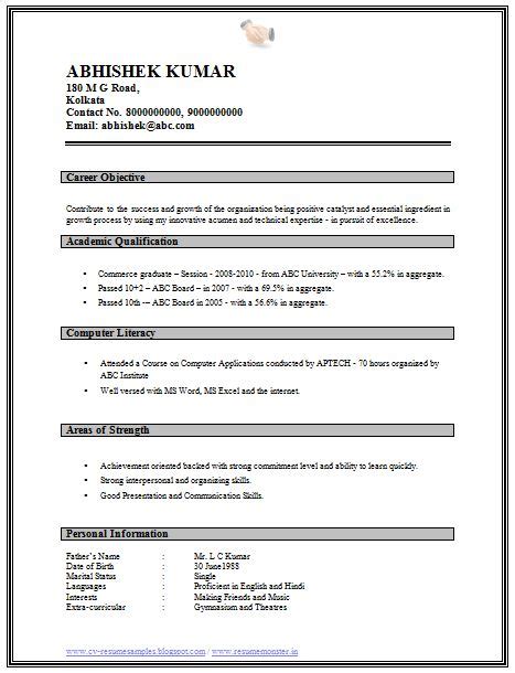 You just need to follow a few simple steps to get the best resume format. Professional Curriculum Vitae / Resume Template for All ...