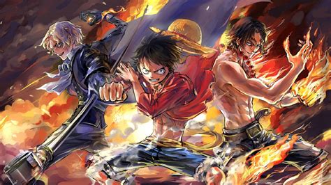 X Resolution Luffy Ace And Sabo One Piece Team P Laptop