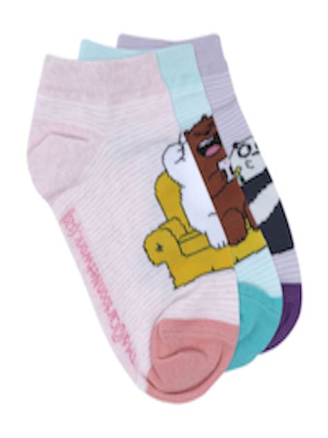Buy Cartoon Network X We Bare Bears Women Pack Of 3 Patterned Above