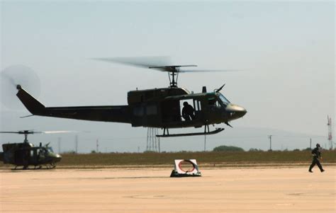 A Us Army Usa Uh 1n Iroquois Helicopter From The 90th Space Wing Sw