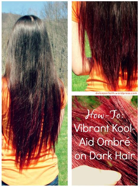 How To Vibrant Kool Aid Ombre Dip Dye Ombre Faith And