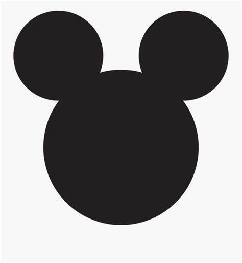 Mickey Mouse Face Black Free Transparent Clipart Clipartkey