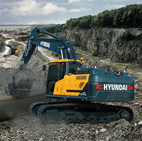 Hyundai Launches Hx210a Excavator Hx85a Compact Excavator Hw250mh