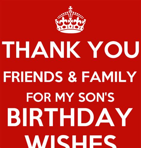 Thank You Everyone For The Wonderful Birthday Wishes For My Son