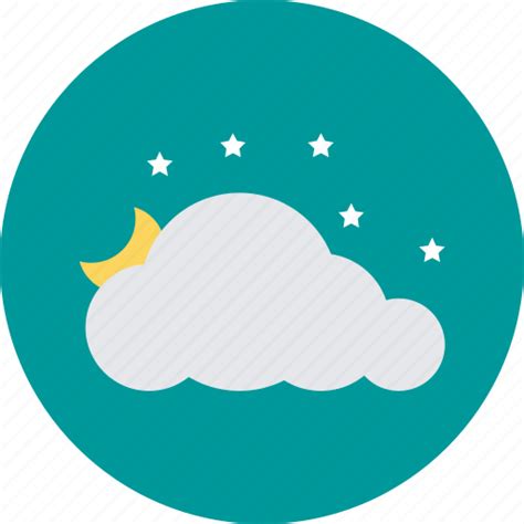 Cold night, forecast, night cold weather, night snowfall, weather icon - Download on Iconfinder