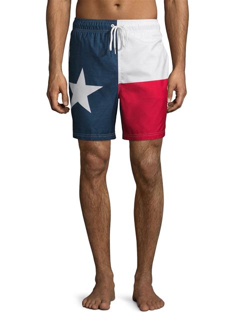 george george men s and big men s 6 novelty texas swim trunk up to size 3xl