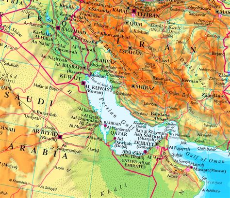 Persian Gulf Location On World Map