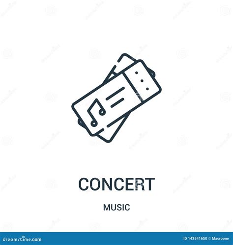 Concert Icon Vector From Music Collection Thin Line Concert Outline