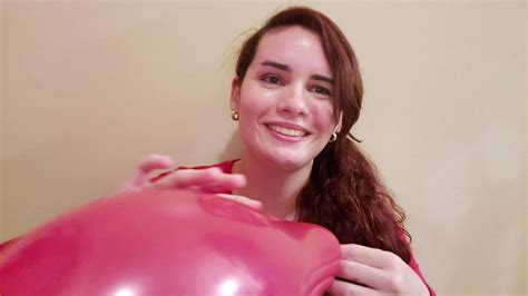 Asmr Rubbing A Red Balloon With My Hands And Face Silent Earing Pop Asmr Balloon For