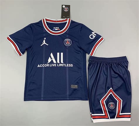 Psg Paris Saint Germain Home Jersey Kids Kit 202122 Soccer Etsy