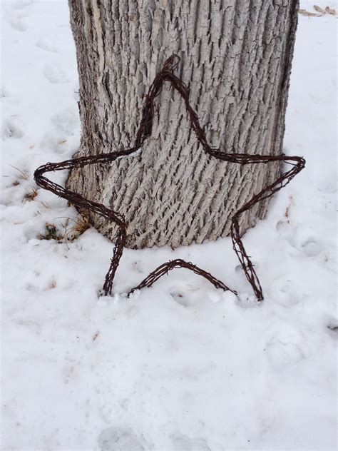 5 out of 5 stars. Barbed Wire Star | Xmas decorations, Butterfly chair ...