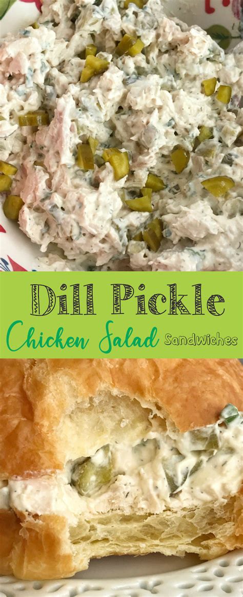 Pour over the chicken salad and stir together. Dill Pickle Chicken Salad Sandwiches | Recipe Spesial Food