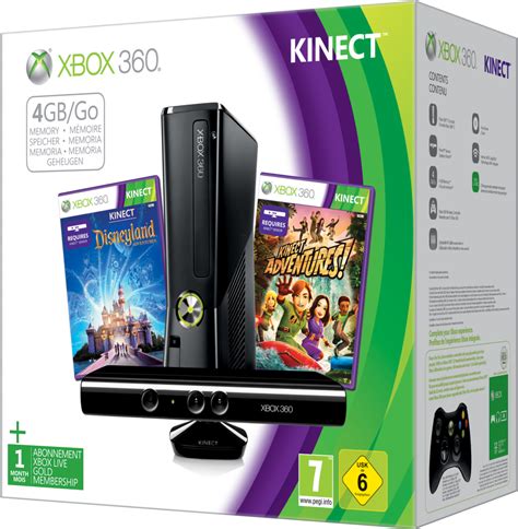 Xbox 360 4gb Kinect Holiday Bundle Includes Kinect Adventures Kinect
