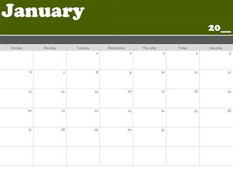 Calendar Template For Office Microsoft Word Templates