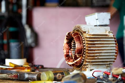 Premium Photo Old Disassembled Electric Motor