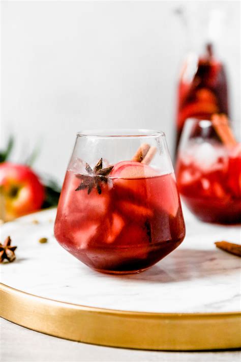 Autumn Red Wine Apple Cider Sangria — Zestful Kitchen Recipe Apple Cider Sangria Cider