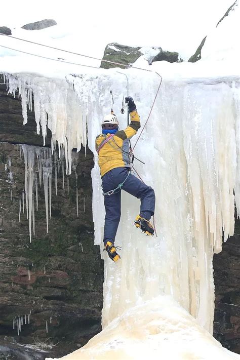 Derbyshire Climbers Tackle Stunning Frozen Waterfall Derbyshire Live