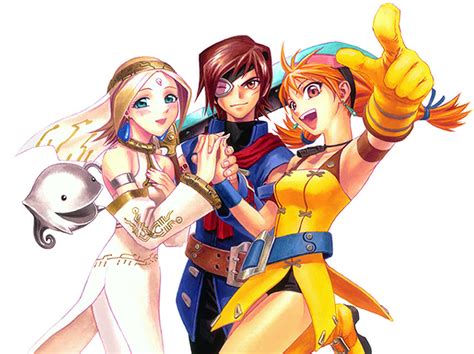 Characters page for skies of arcadia and skies of arcadia: Fina, Vyse, & Aika - Characters & Art - Skies of Arcadia
