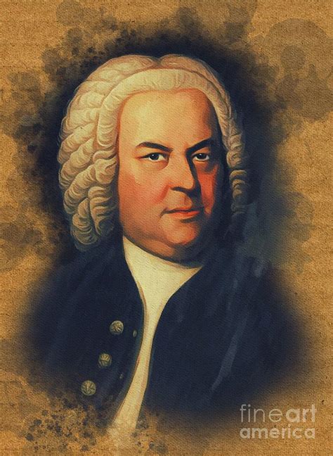 Johan Sebastian Bach Music Legend Painting By Esoterica Art Agency