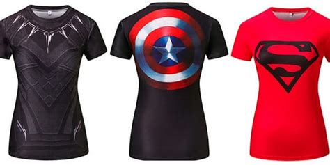 ¡muchos Modelos Camisetas De Superhéroes Para Mujer Por Solo 5€