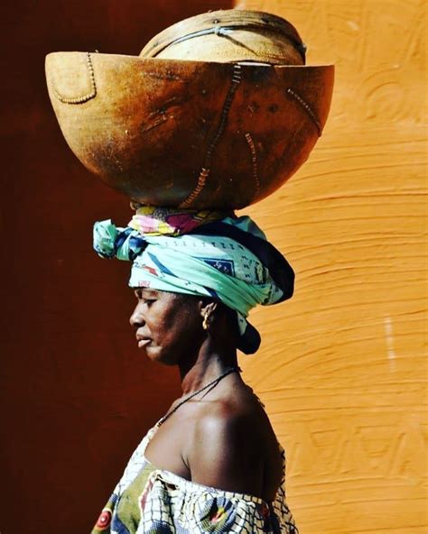afrodyssée on instagram “segou woman with calabashes by world traveller segou mali