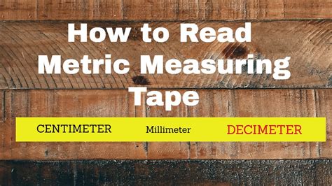 How To Read A Metric Tape Measure Youtube