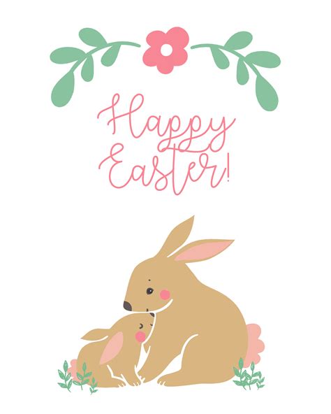 Happy Easter Card Free Printable